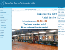 Tablet Screenshot of dansschoolvanderlubbe.nl